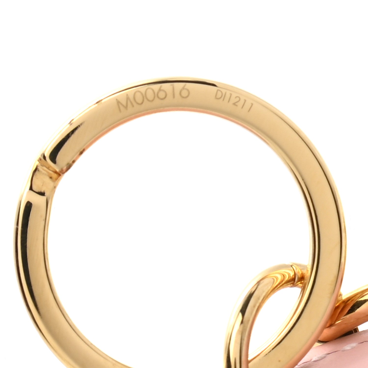 Louis Vuitton Calfskin Monogram Valentines Day Illustre Bag Charm Key Holder Rose Clair 4 of 4