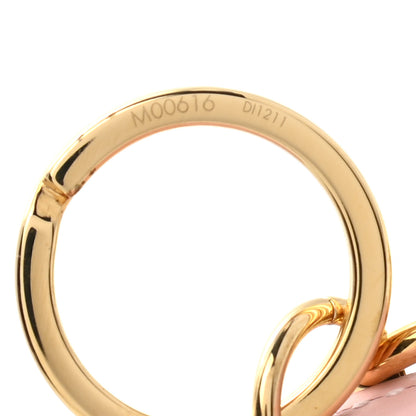 Louis Vuitton Calfskin Monogram Valentines Day Illustre Bag Charm Key Holder Rose Clair 4 of 4