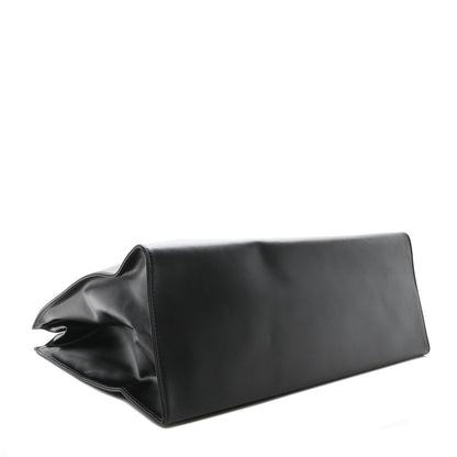 Telfar Vegan Leather Large Shopping Bag Black 4 of 10