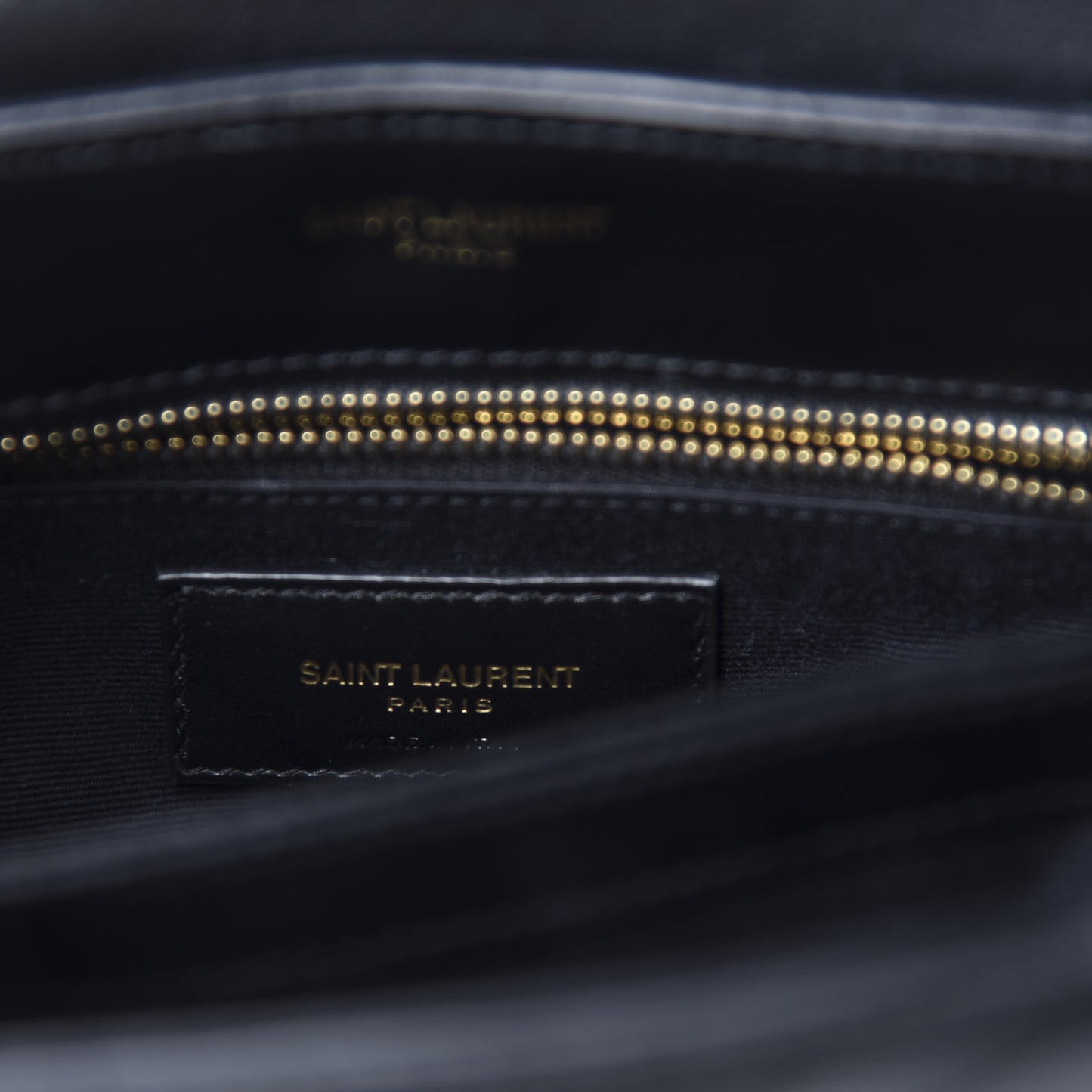 Calfskin Y Quilted Monogram Toy Loulou Crossbody Bag Black