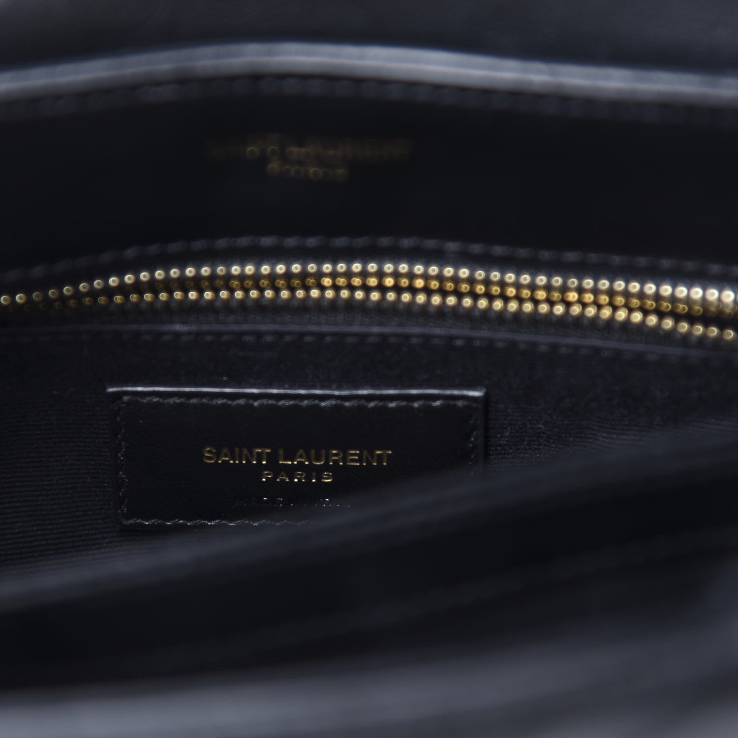 Saint Laurent Calfskin Y Quilted Monogram Toy Loulou Crossbody Bag Black 9 of 13