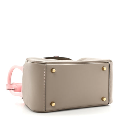 Hermes Swift Horseshoe Mini Lindy 20 Gris Asphalte Rose Sakura 4 of 9