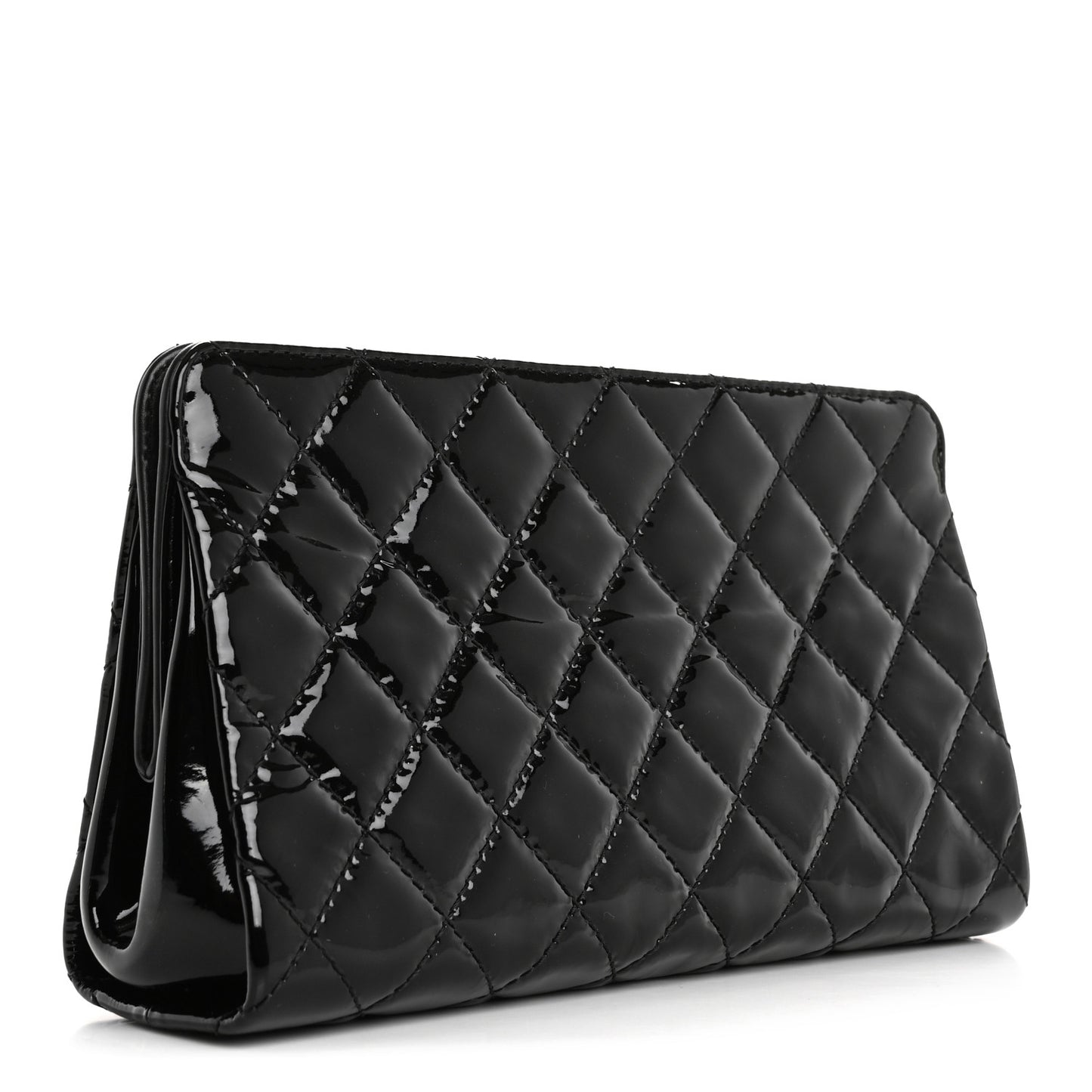 Patent CC Quilted Timeless Clutch Black