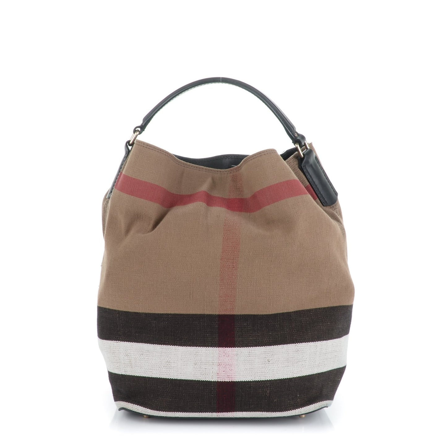 Canvas Mega Check Medium Susanna Hobo Black