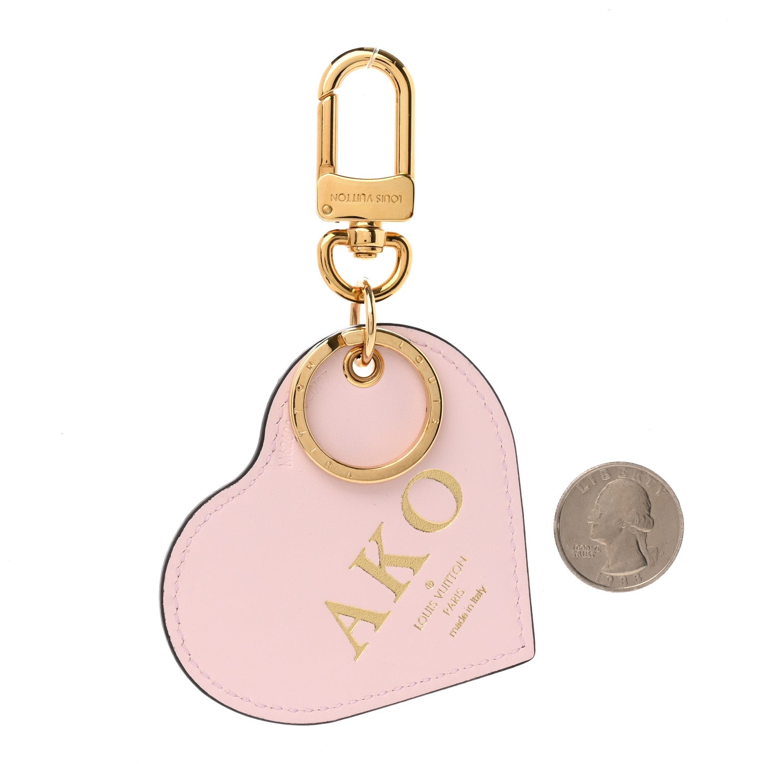 Louis Vuitton Vernis Degrade Heart Bag Charm Pink 2 of 6