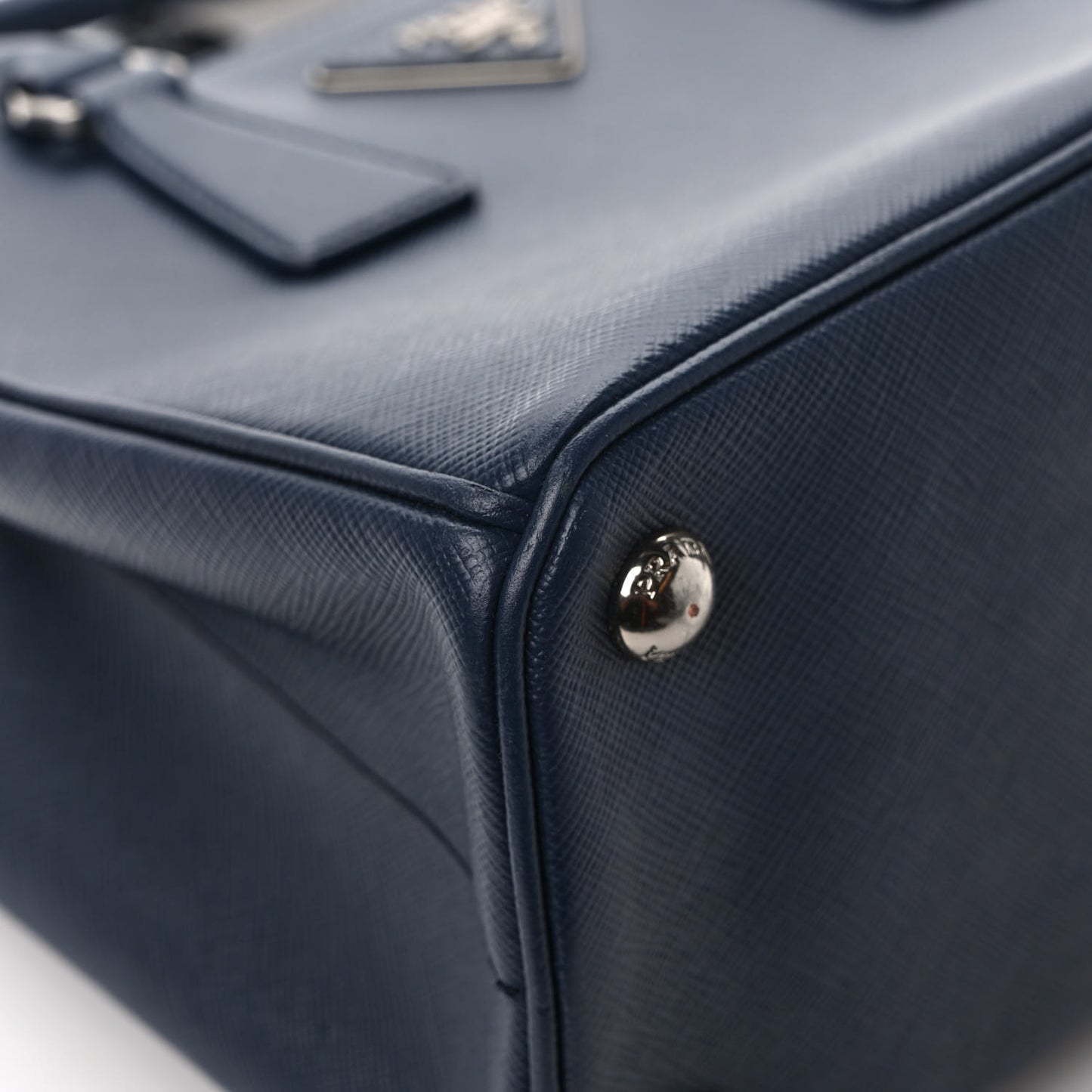 Saffiano Vernice Mini Galleria Double Zip Tote Baltico