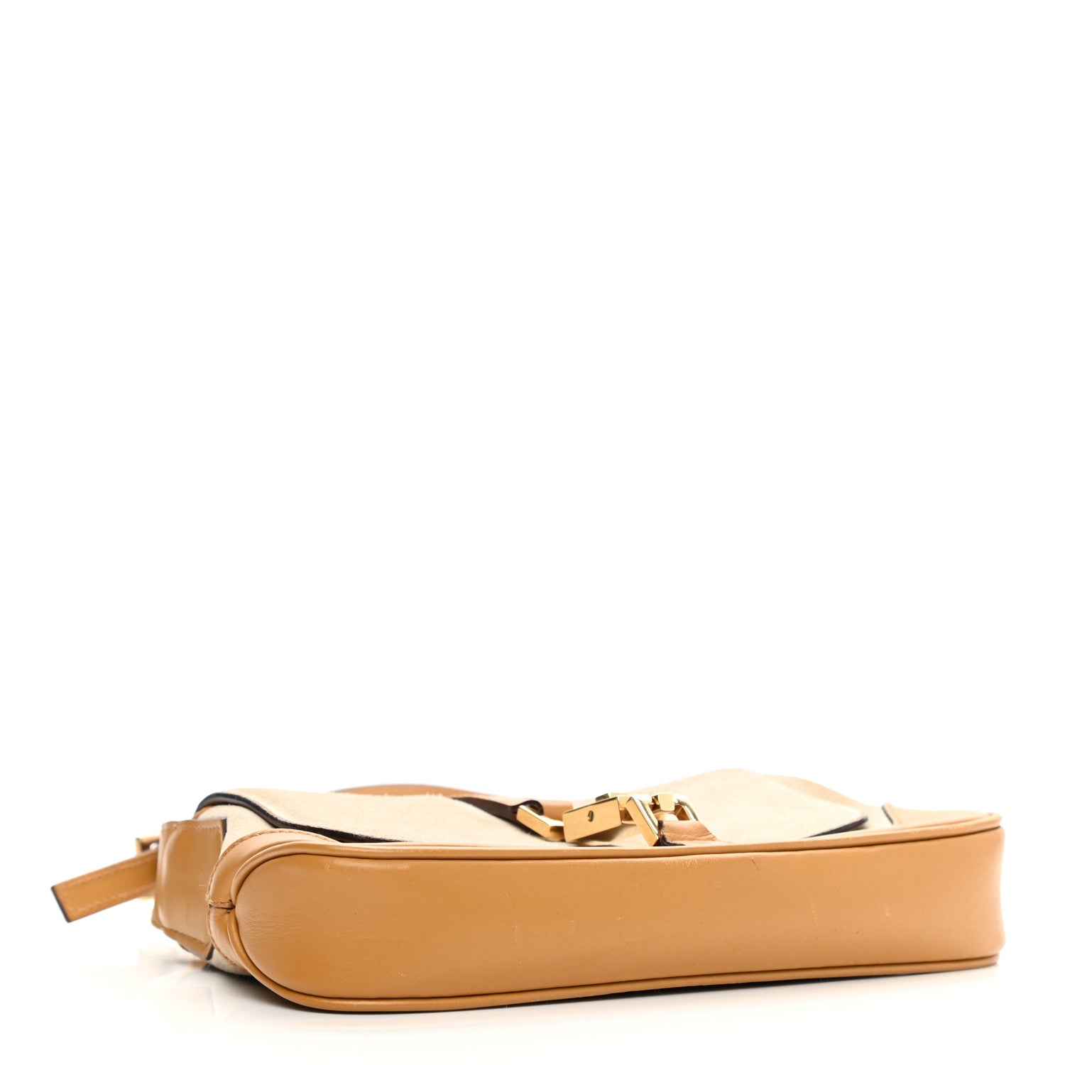 Gucci Suede Small Jackie O Flap Hobo Beige Brown 4 of 14