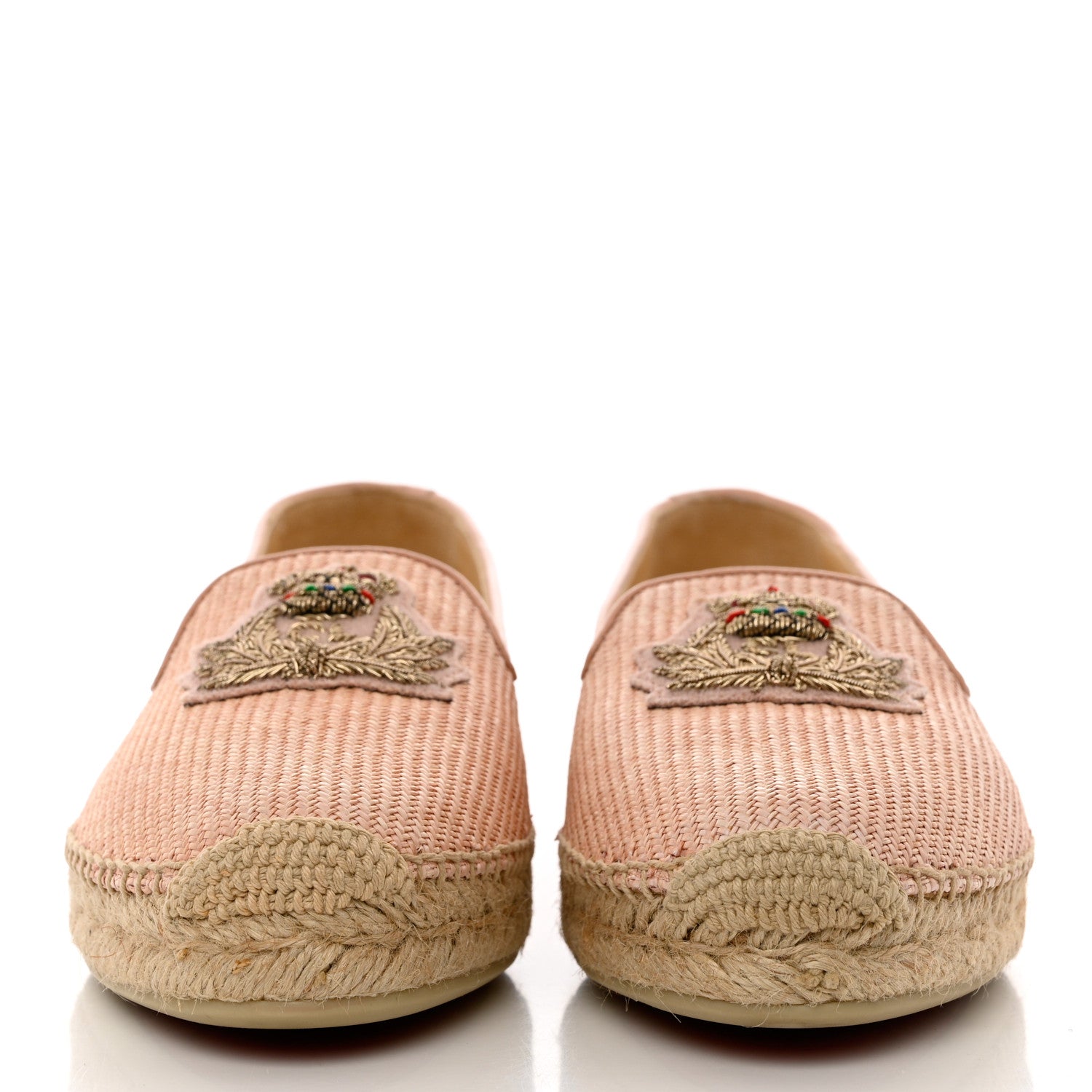 Christian Louboutin Nanou Orlato Donna Espadrilles 38 Paille Croisette 2 of 10