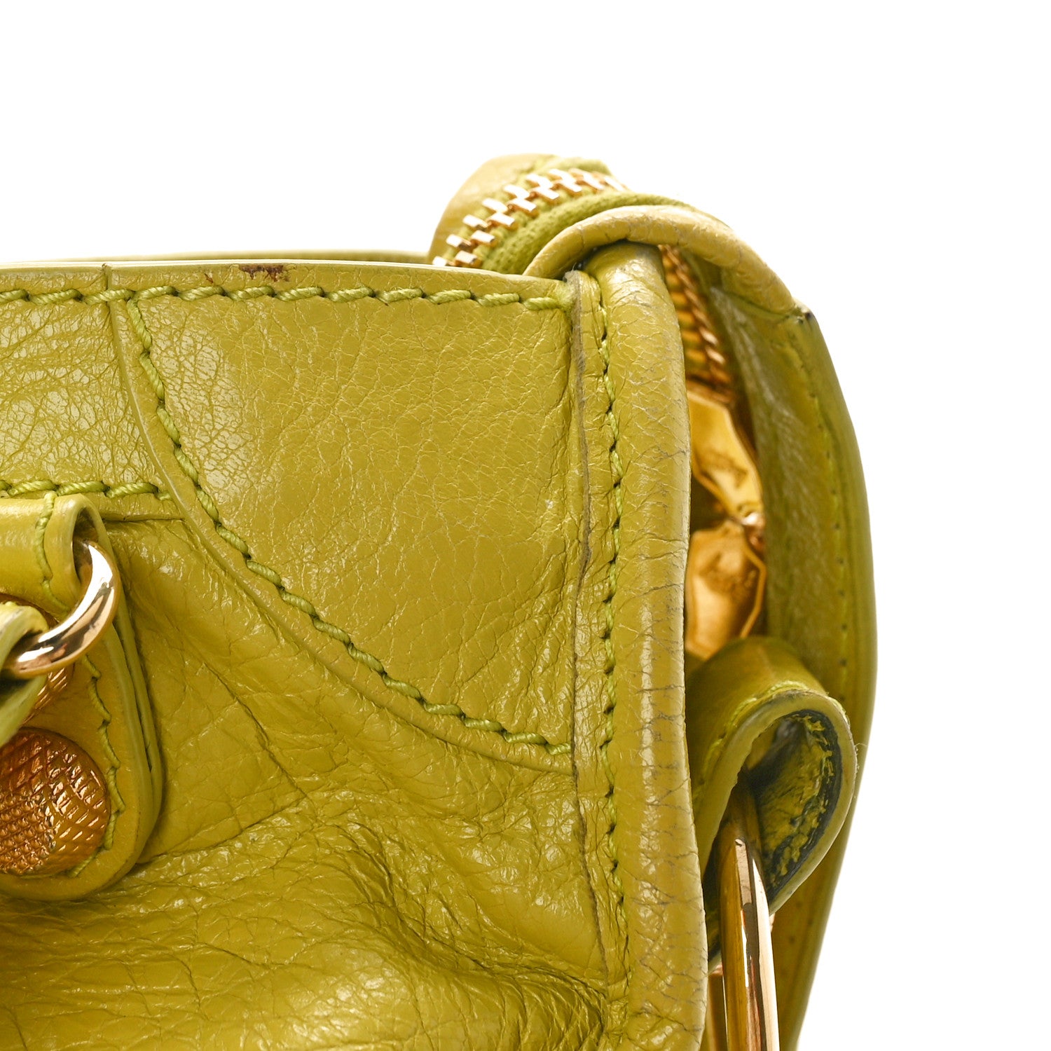 Balenciaga Agneau Giant 12 Gold Hardware Mini City Jaune Poussin 10 of 11