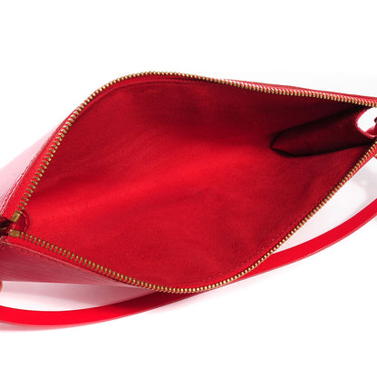 Louis Vuitton Epi Pochette Accessories 24 Castillan Red 5 of 7