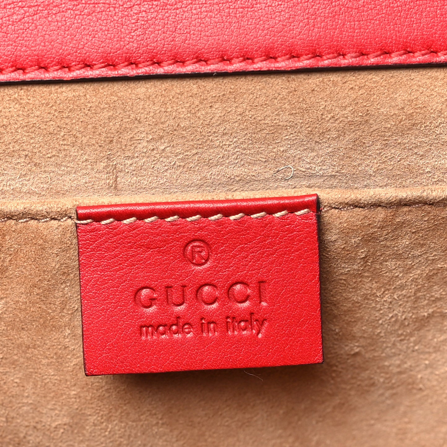 Calfskin Studded Small Padlock Shoulder Bag Hibiscus Red