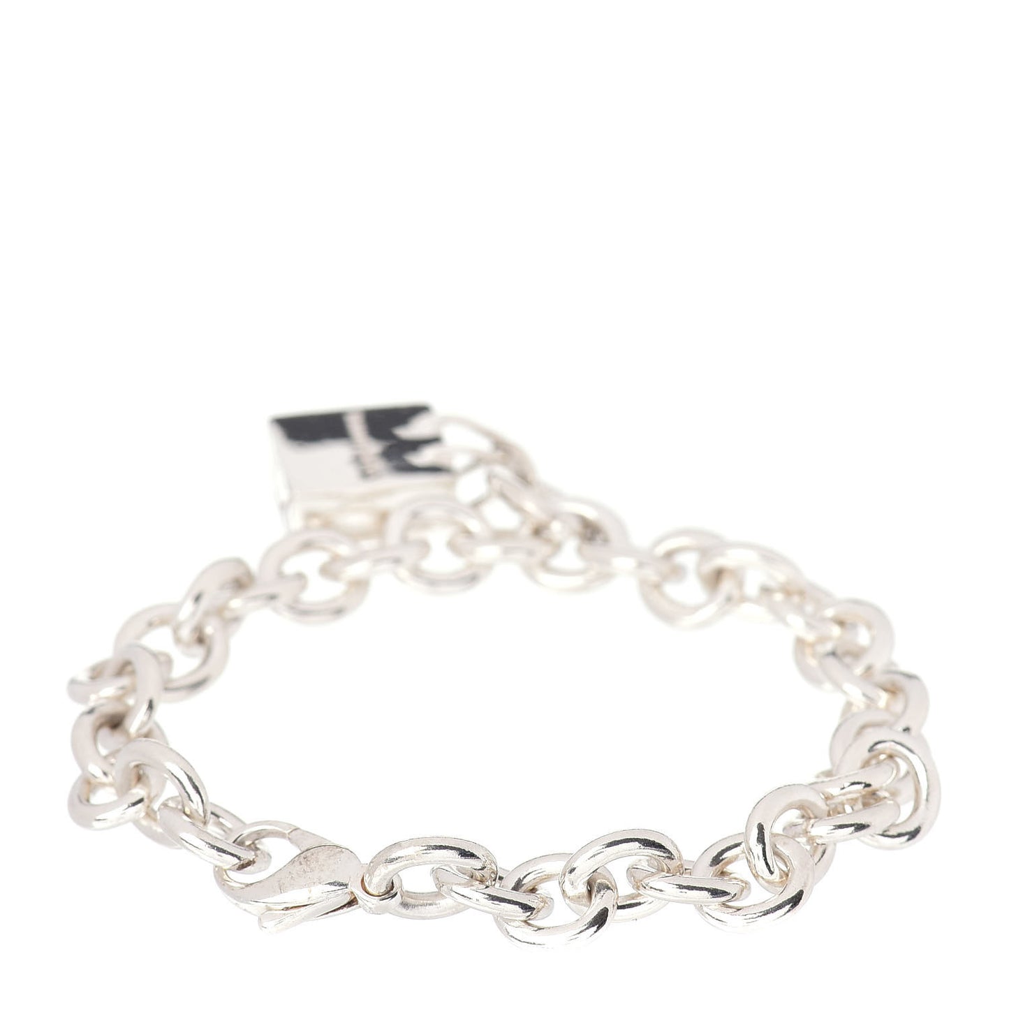 Sterling Silver Shopping Bag Charm Bracelet