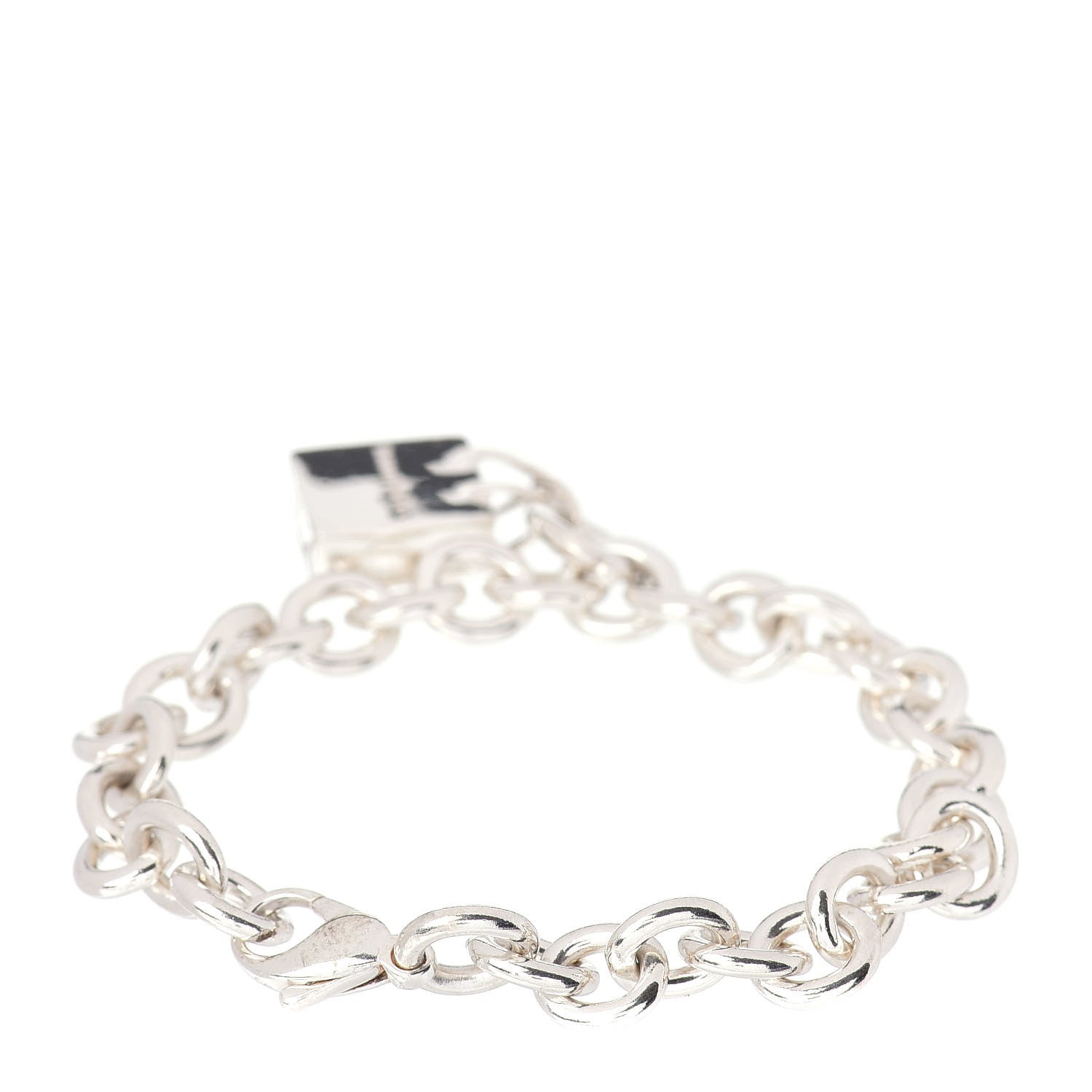 Tiffany Sterling Silver Shopping Bag Charm Bracelet 3 of 4