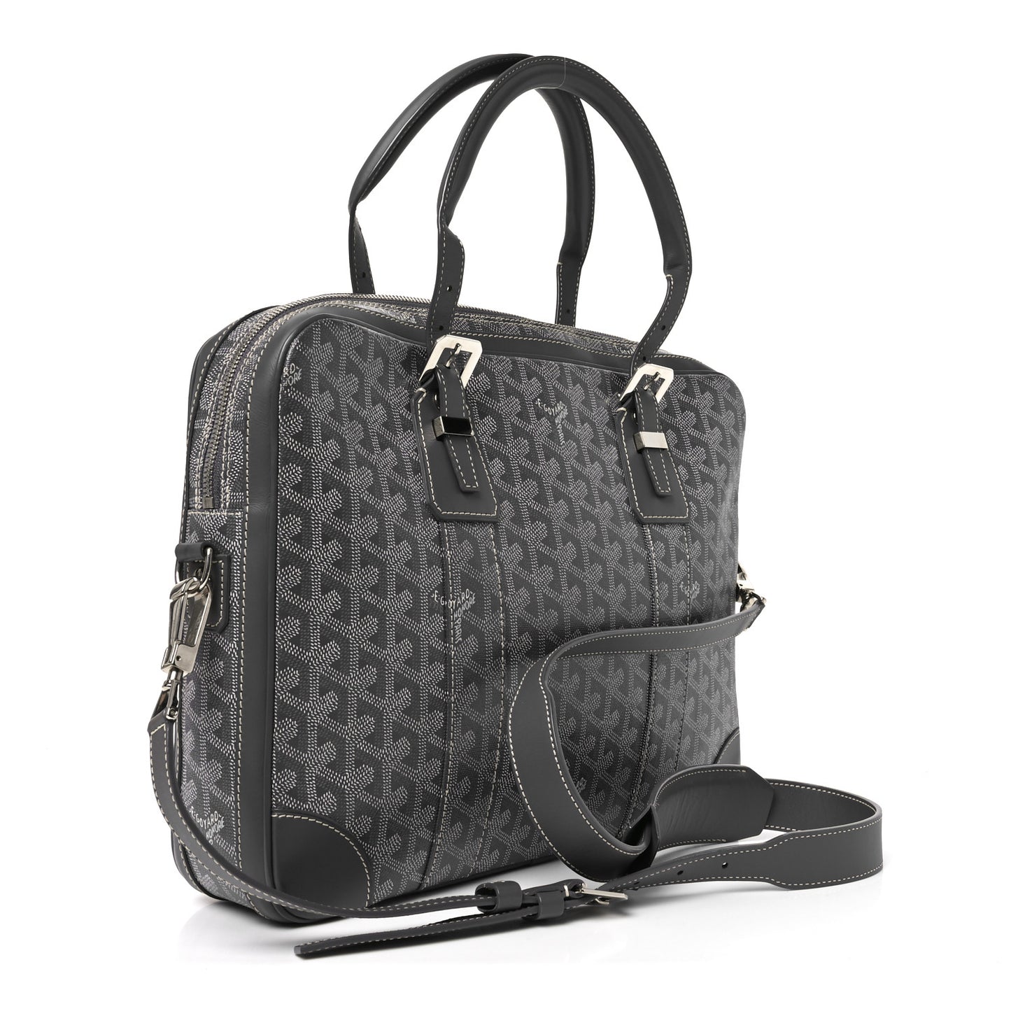 Goyardine Ambassade PM Briefcase Grey