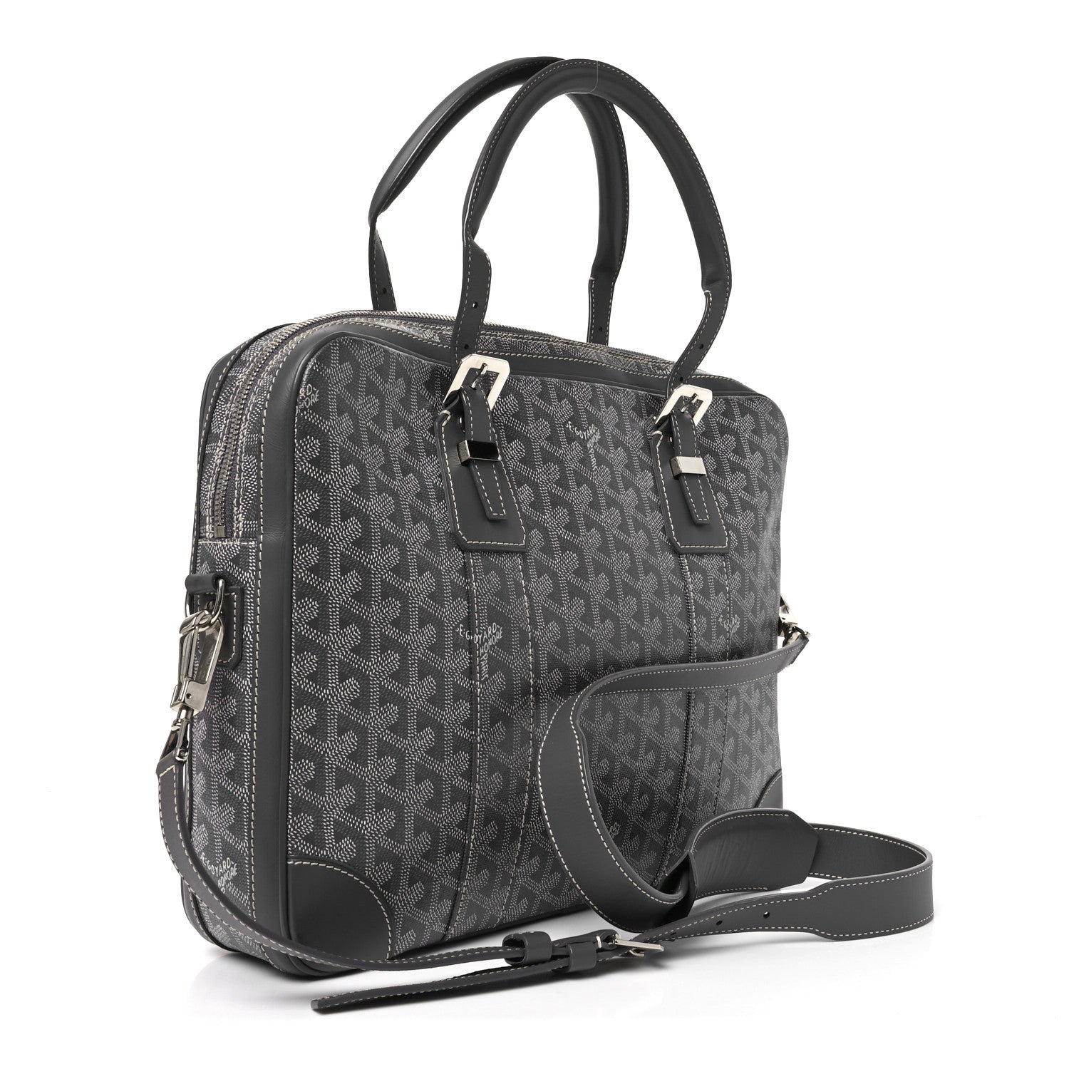 Goyard Goyardine Ambassade PM Briefcase Grey 3 of 9