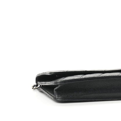 Chanel Caviar Quilted Wallet On Chain WOC Black 9 of 14