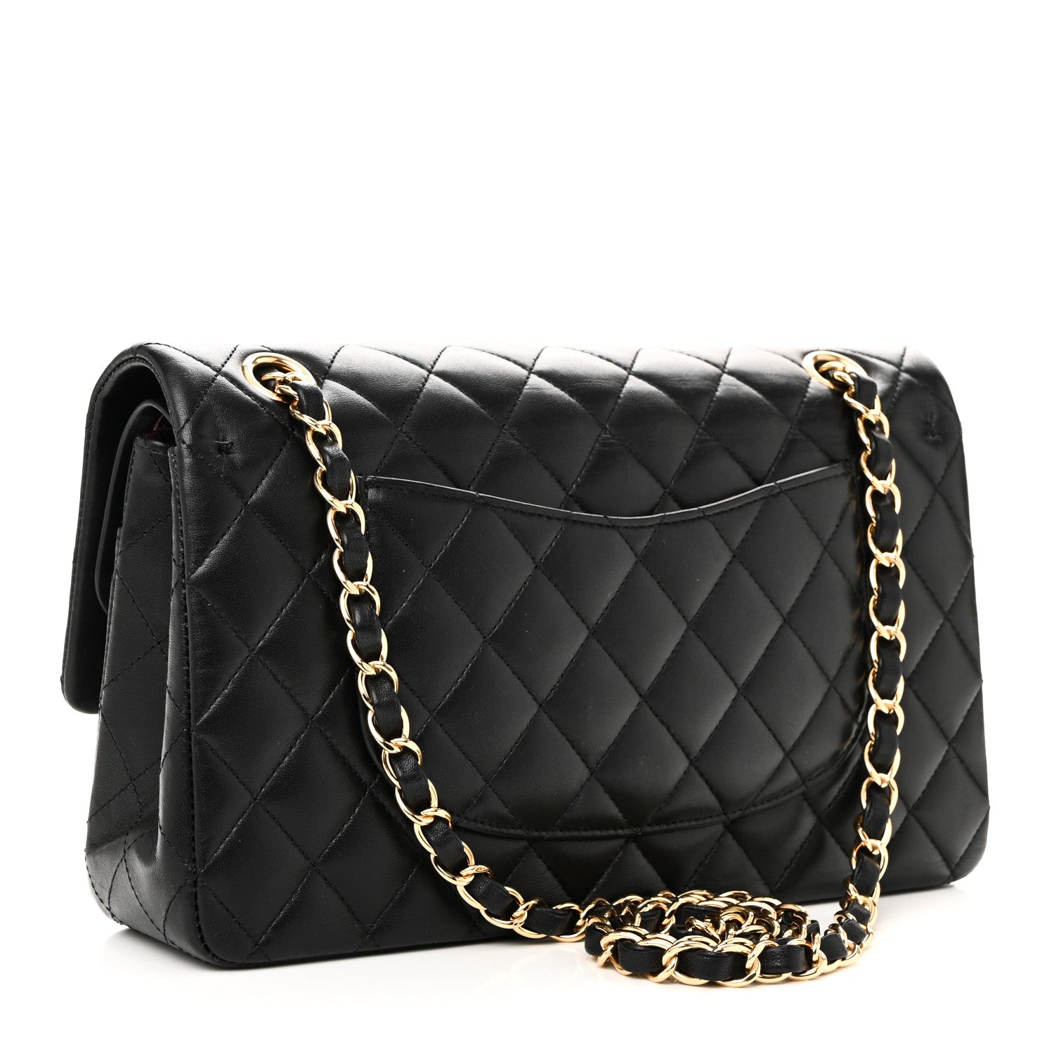 Chanel Lambskin Quilted Medium Double Flap Black 3 of 11
