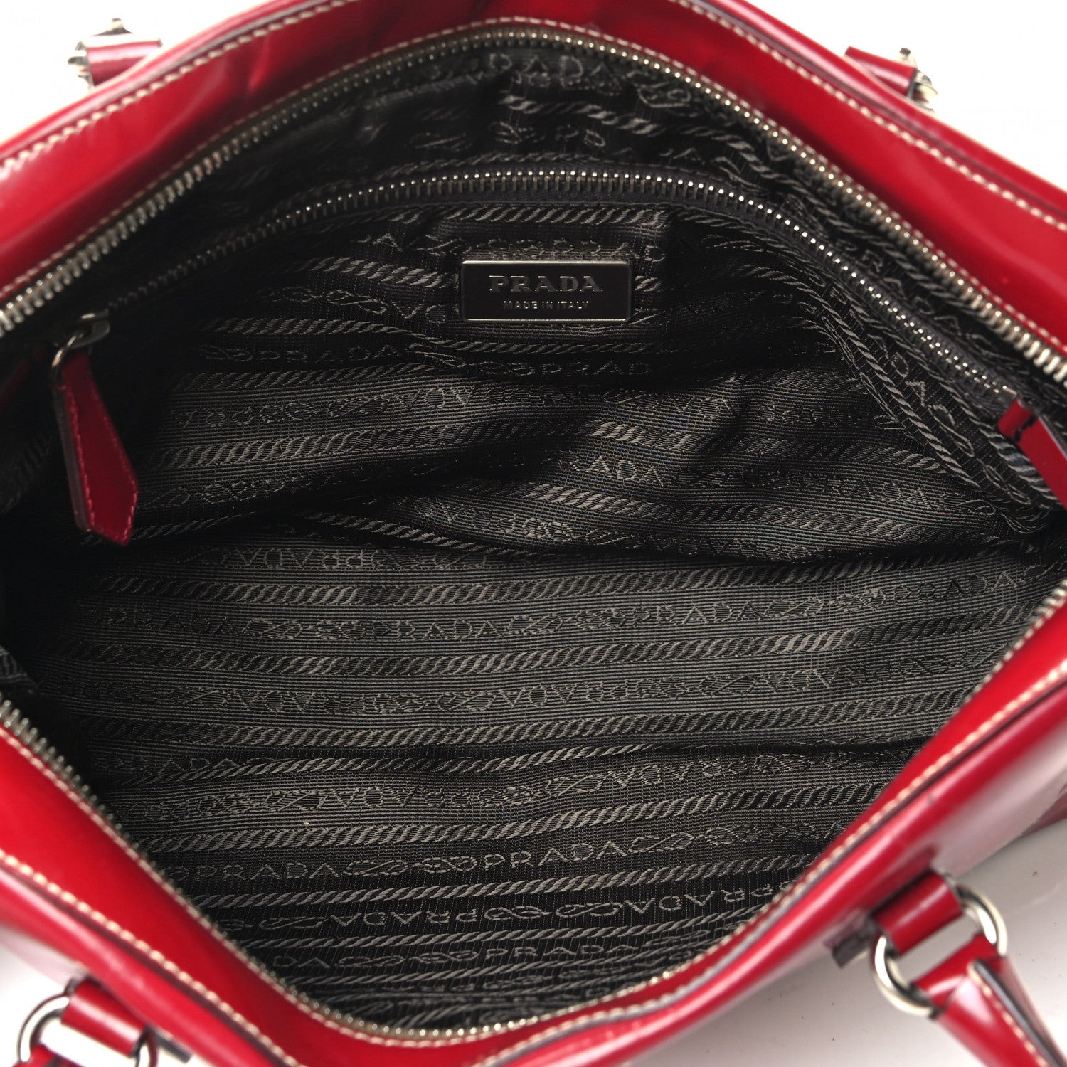 Prada Spazzolato Shoulder Bag Porpora 4 of 4