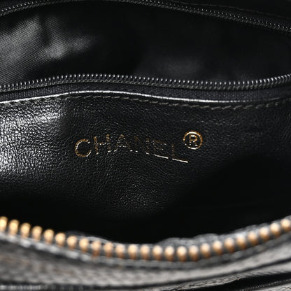 Chanel Lizard Quilted Small Tassel Camera Case Black 6 of 11