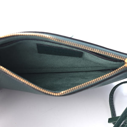 Valentino Garavani Calfskin C-Rockee Sagittarius Fringe Clutch Light Emerald 4 of 4