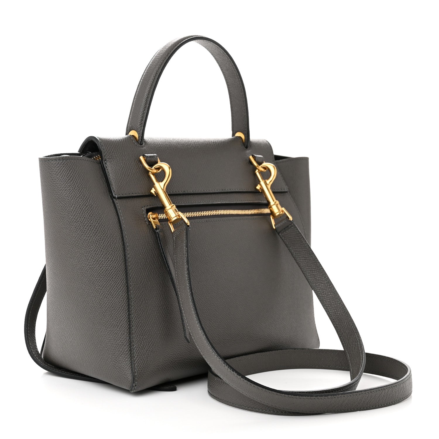 Celine Grained Calfskin Micro Belt Bag Grey 3 of 12