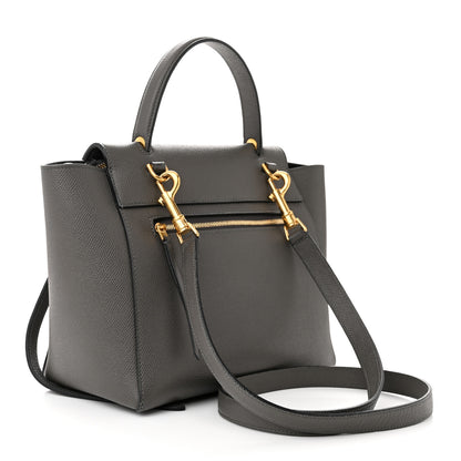 Celine Grained Calfskin Micro Belt Bag Grey 3 of 12