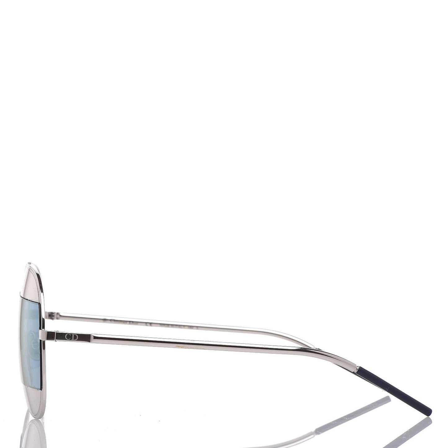 Split 1 Aviator Sunglasses Silver Blue
