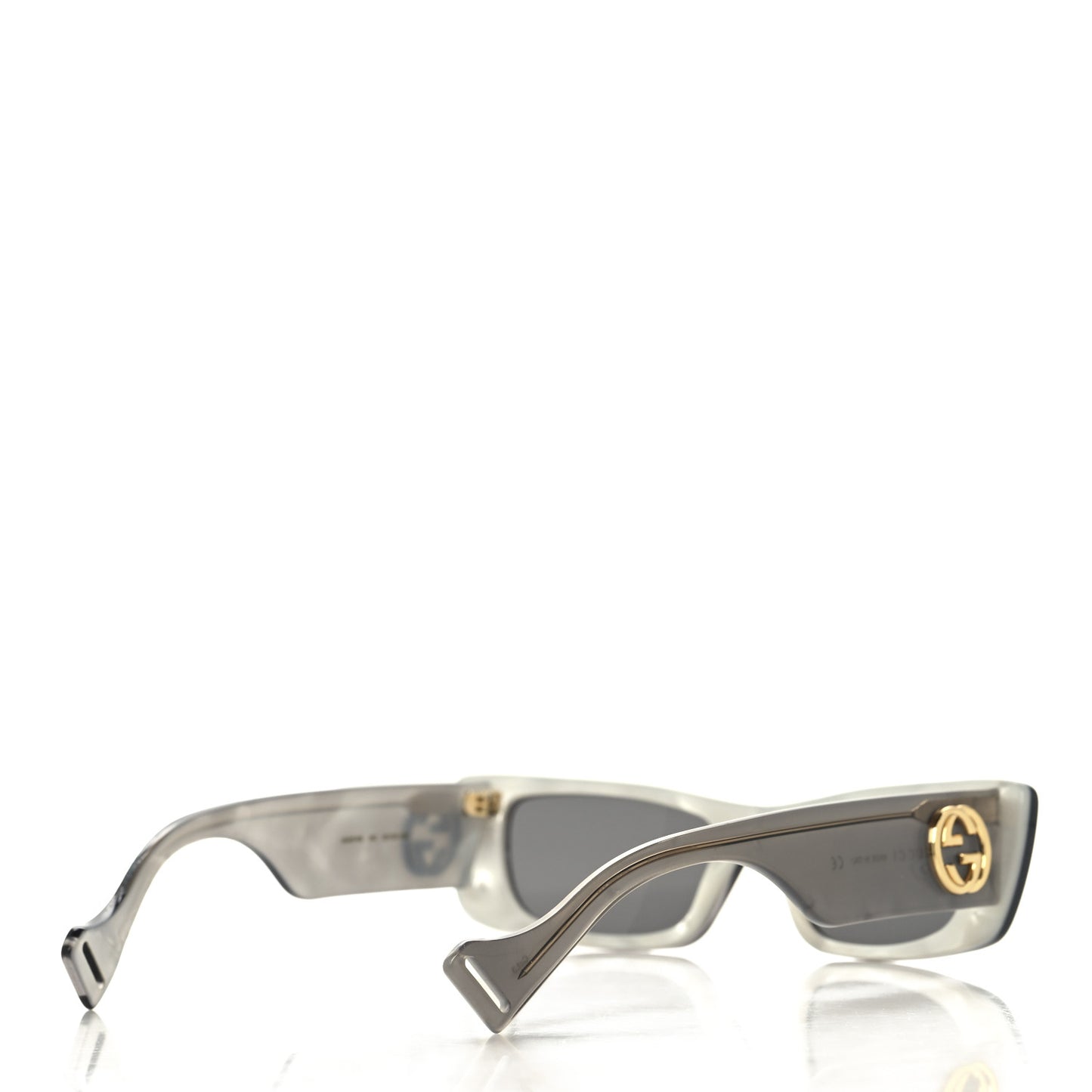 Acetate Rectangular GG0516S Sunglasses Grey Gold