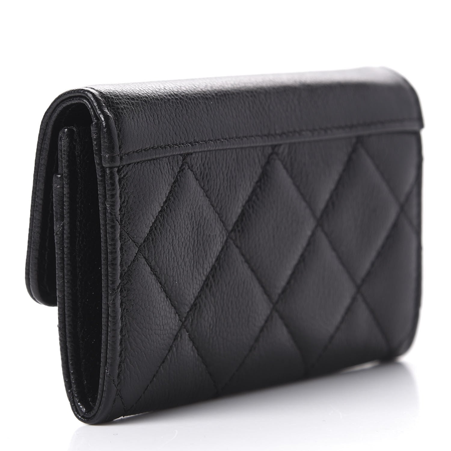 Chanel Caviar Quilted CC Box Flap Card Holder Black 3 of 9