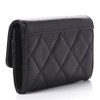 Chanel Caviar Quilted CC Box Flap Card Holder Black 3 of 9