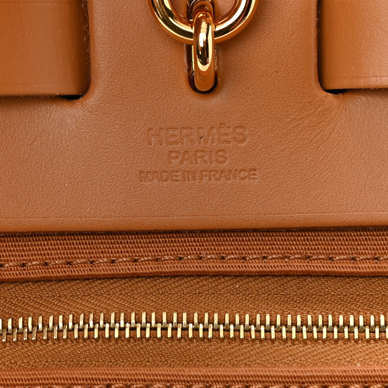 Hermes Vache Hunter Toile Herbag Zip 31 PM Etoupe Dune Fauve 7 of 12