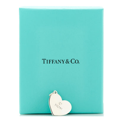 Tiffany Sterling Silver Mom Heart Charm 4 of 4