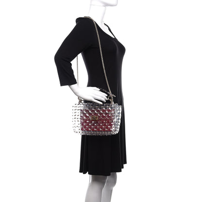 Valentino Garavani PVC Medium Rockstud Spike Shoulder Bag 2 of 9
