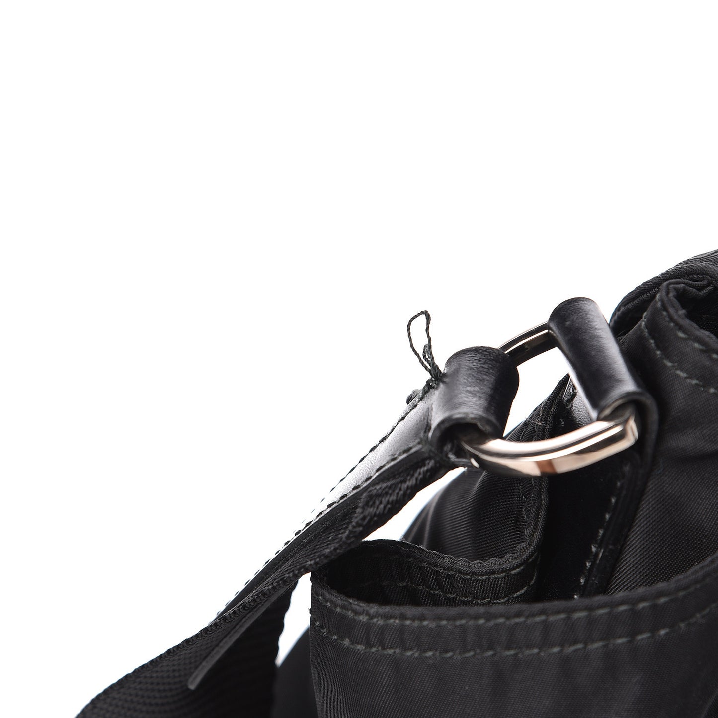 Nylon Vela Messenger Bag Black