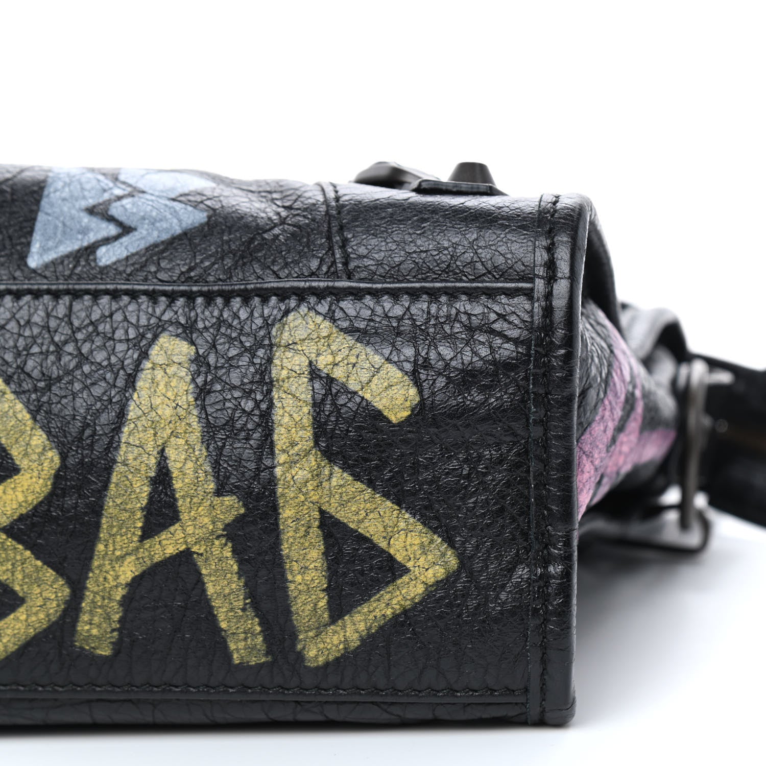Balenciaga Agneau Graffiti All Over Classic Hardware S City Black Multicolor 7 of 9