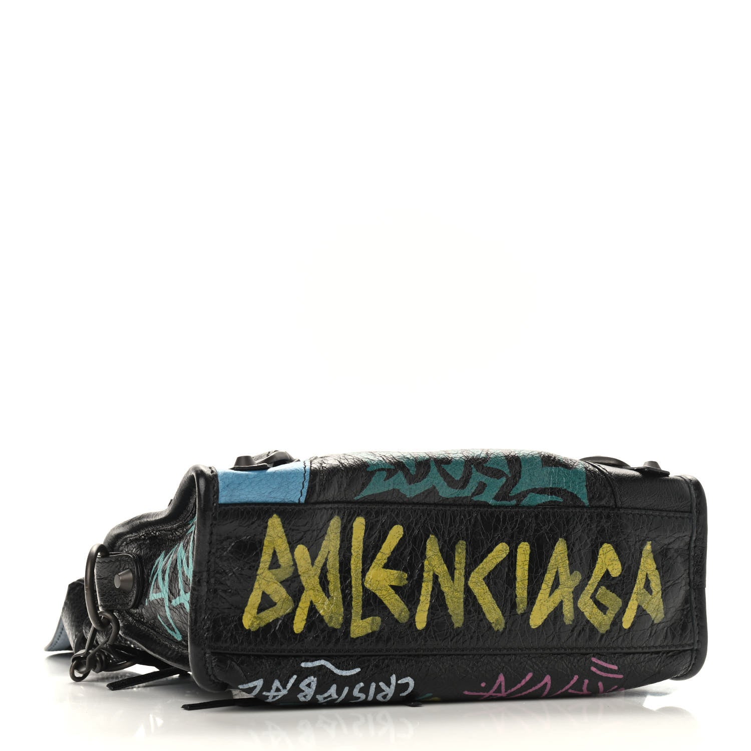 Balenciaga Agneau Arena Graffiti All Over Classic Hardware Mini City Black Multicolor 4 of 8