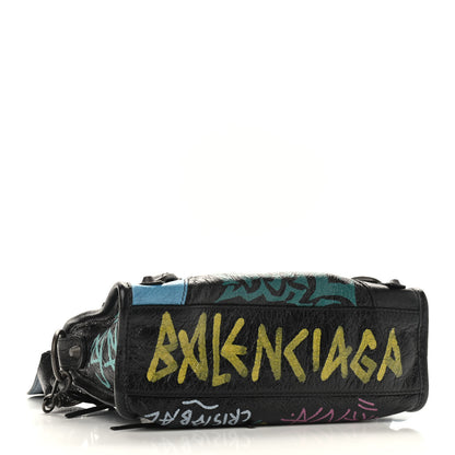 Balenciaga Agneau Arena Graffiti All Over Classic Hardware Mini City Black Multicolor 4 of 8