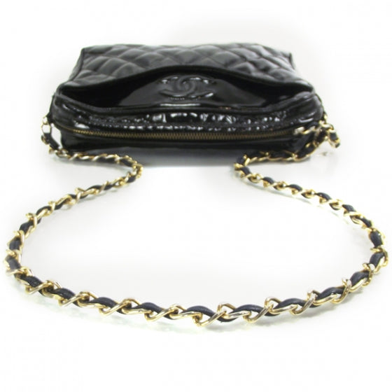 Vintage Patent Quilted Tassel Camera Case