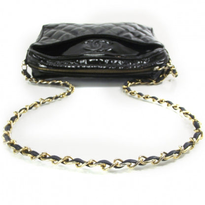 Chanel Vintage Patent Quilted Tassel Camera Case 5 of 12