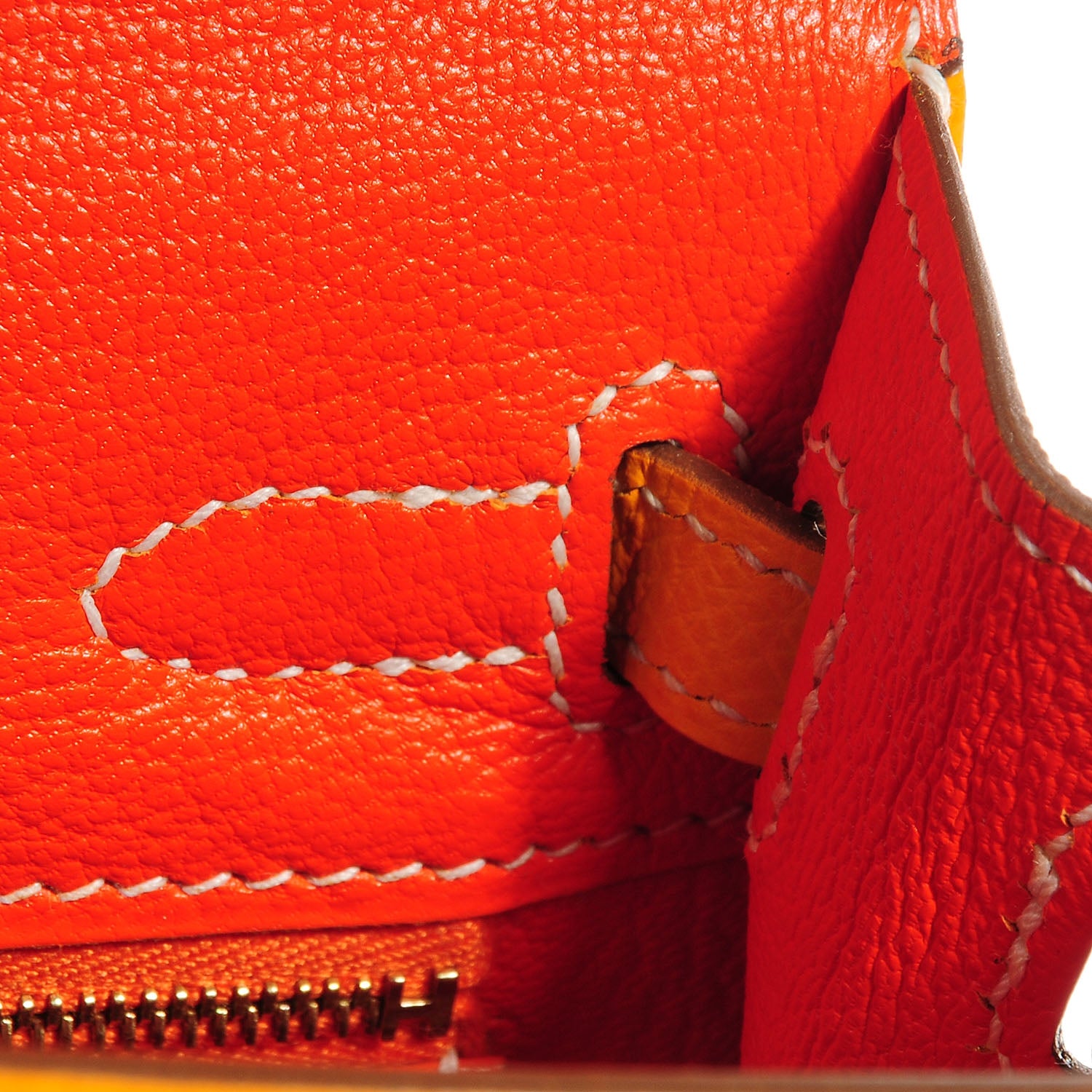 Hermes Epsom Candy Kelly Sellier 25 Jaune d'Or Feu 16 of 23