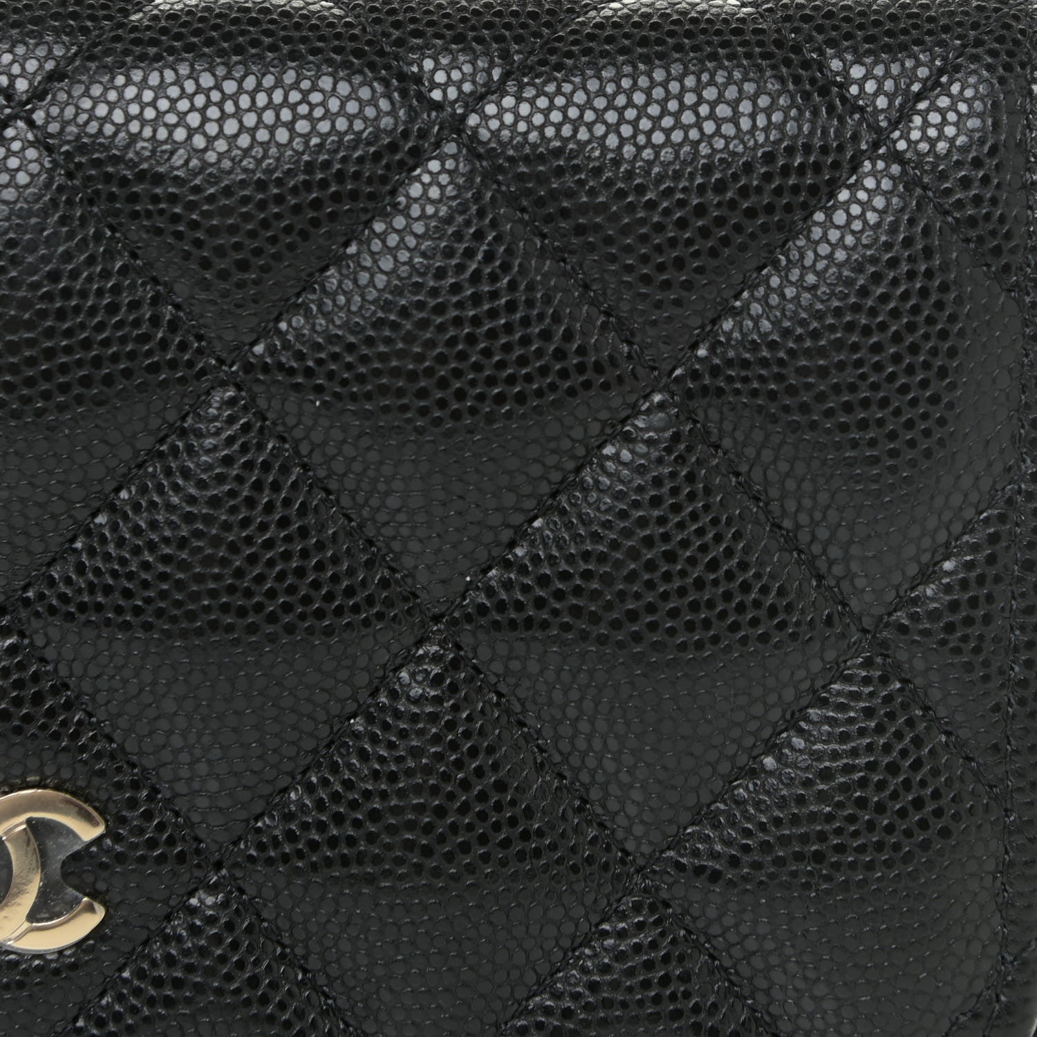 Chanel Caviar Quilted Mini Wallet On Chain WOC Black 9 of 13