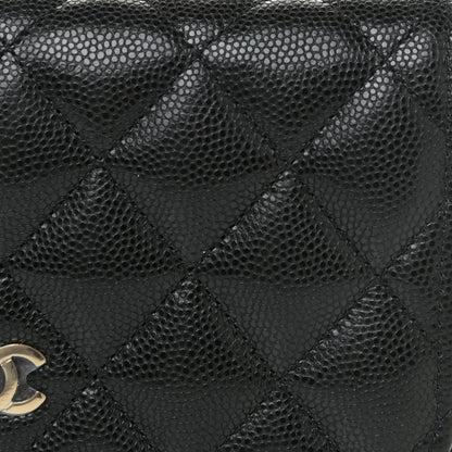 Chanel Caviar Quilted Mini Wallet On Chain WOC Black 9 of 13