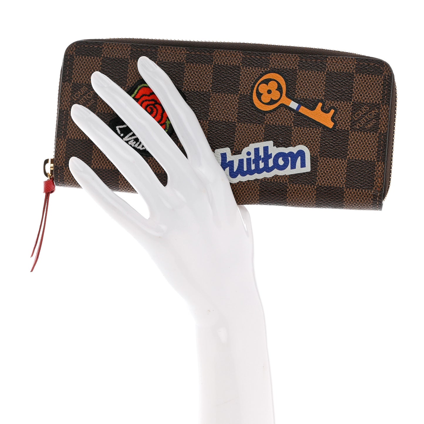 Damier Ebene Patches Clemence Wallet