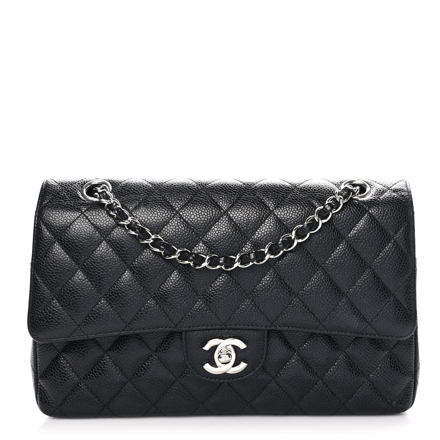 Chanel Caviar Quilted Medium Double Flap Black 1 of 11