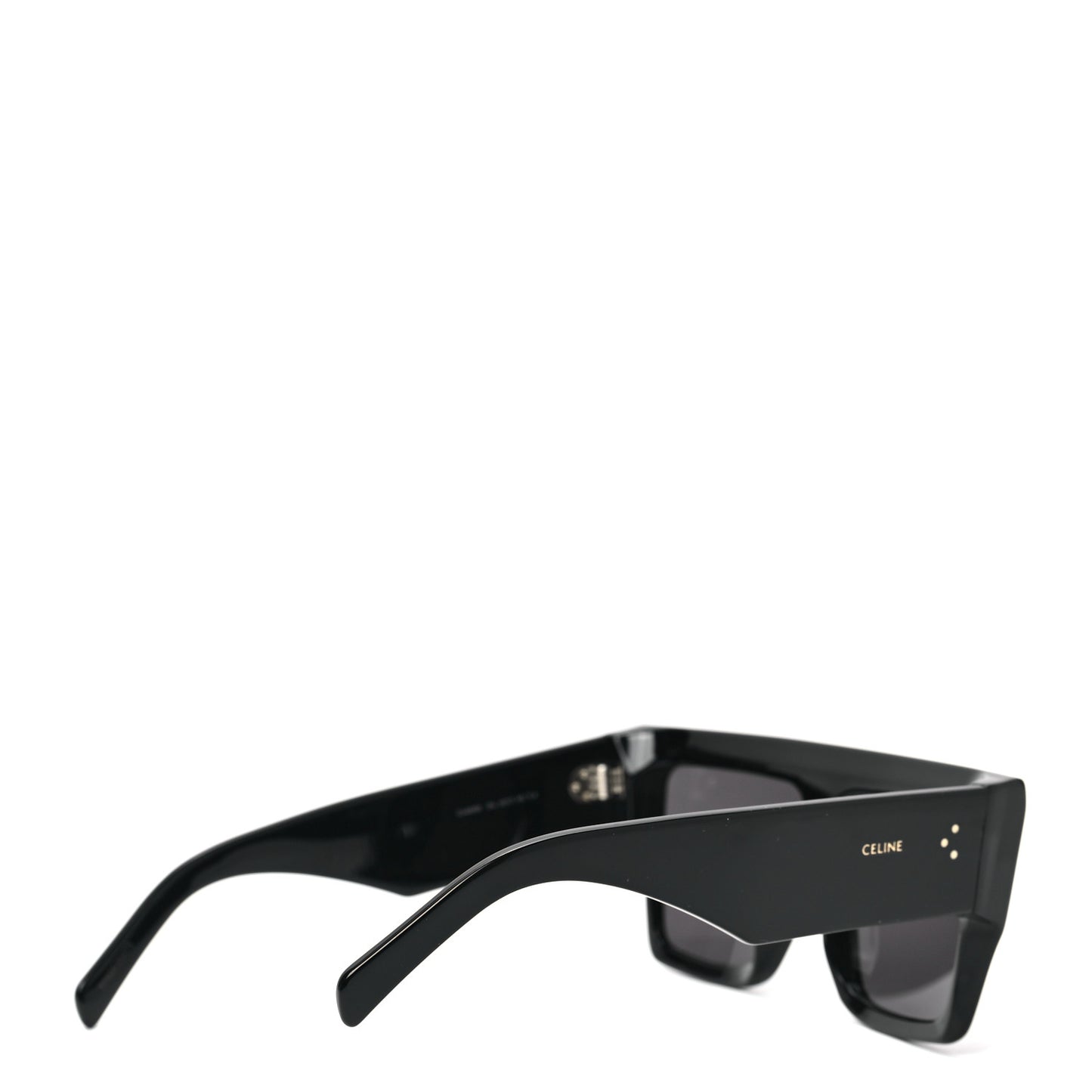 Acetate Flat Top Rectangular Sunglasses CL400921 Black