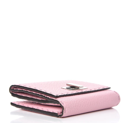 Fendi Cuoio Romano Selleria Peekaboo Compact Wallet Acquerello 4 of 11