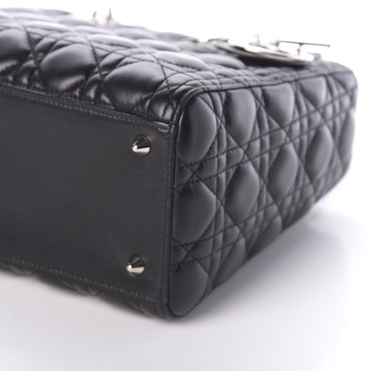Christian Dior Lambskin Cannage Medium Lady Dior Black 11 of 11