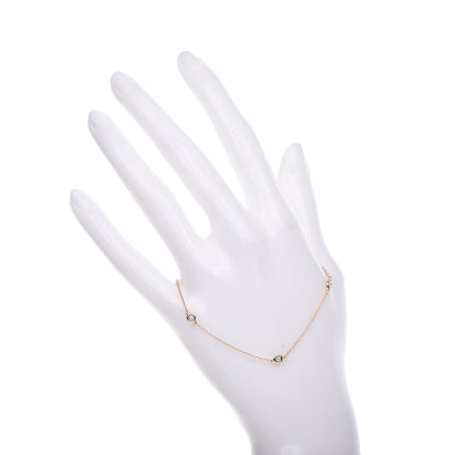 Tiffany 18K Rose Gold Diamond .09ctw Elsa Peretti Diamonds by the Yard Bracelet 2 of 8