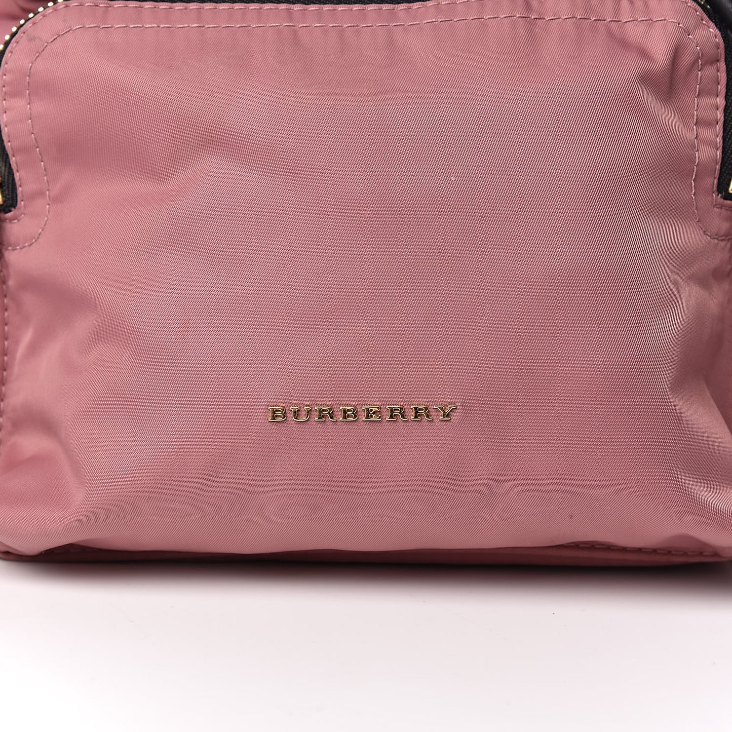 Nylon Medium Rucksack Backpack Mauve Pink