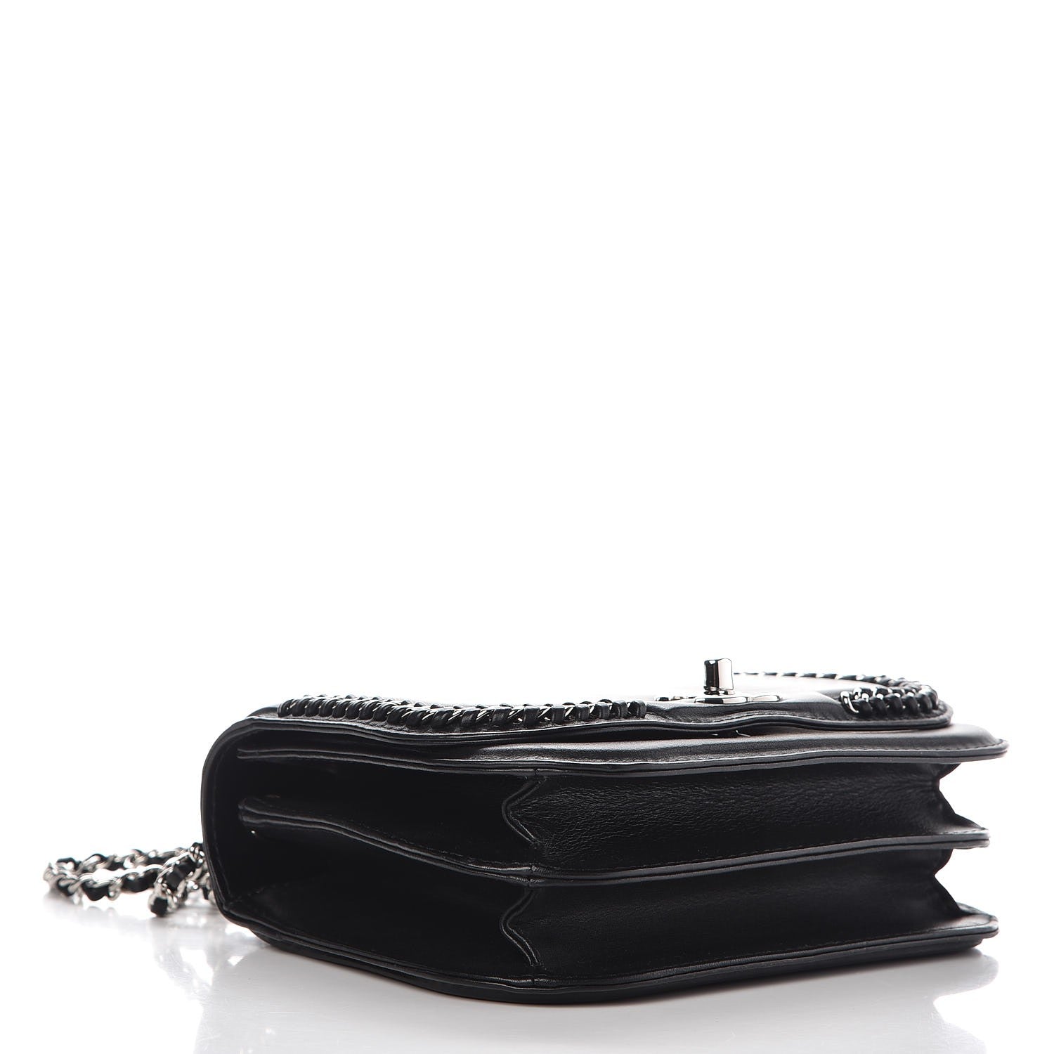 Chanel Lambskin Braided Small Chic Flap Black 5 of 8